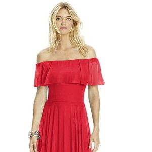 After Six Bridesmaid Dress 6763 in Parisian Red